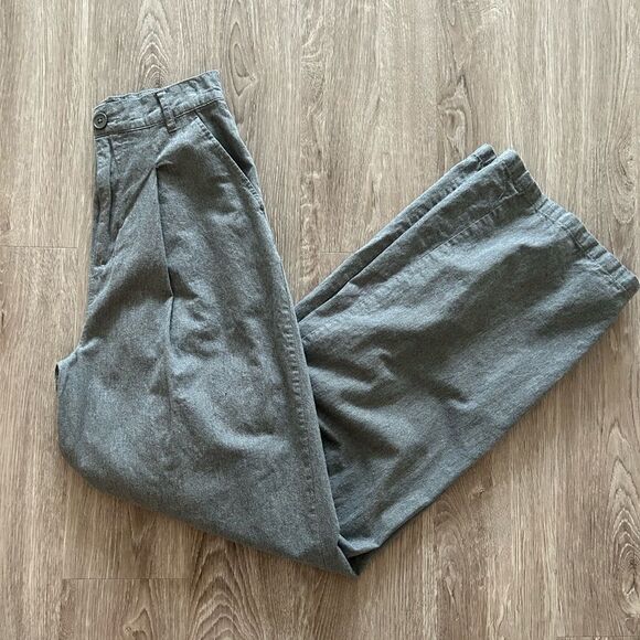 ASOS Gray Wide Leg Pants with High-Waisted Design - Picture 8 of 8